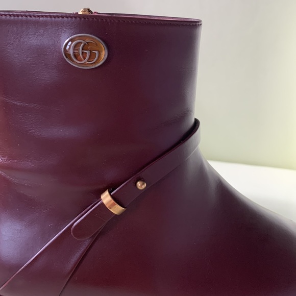 🤎 Authentic NEW GUCCI Leather Boots Size 7 🤎 - Picture 5 of 10